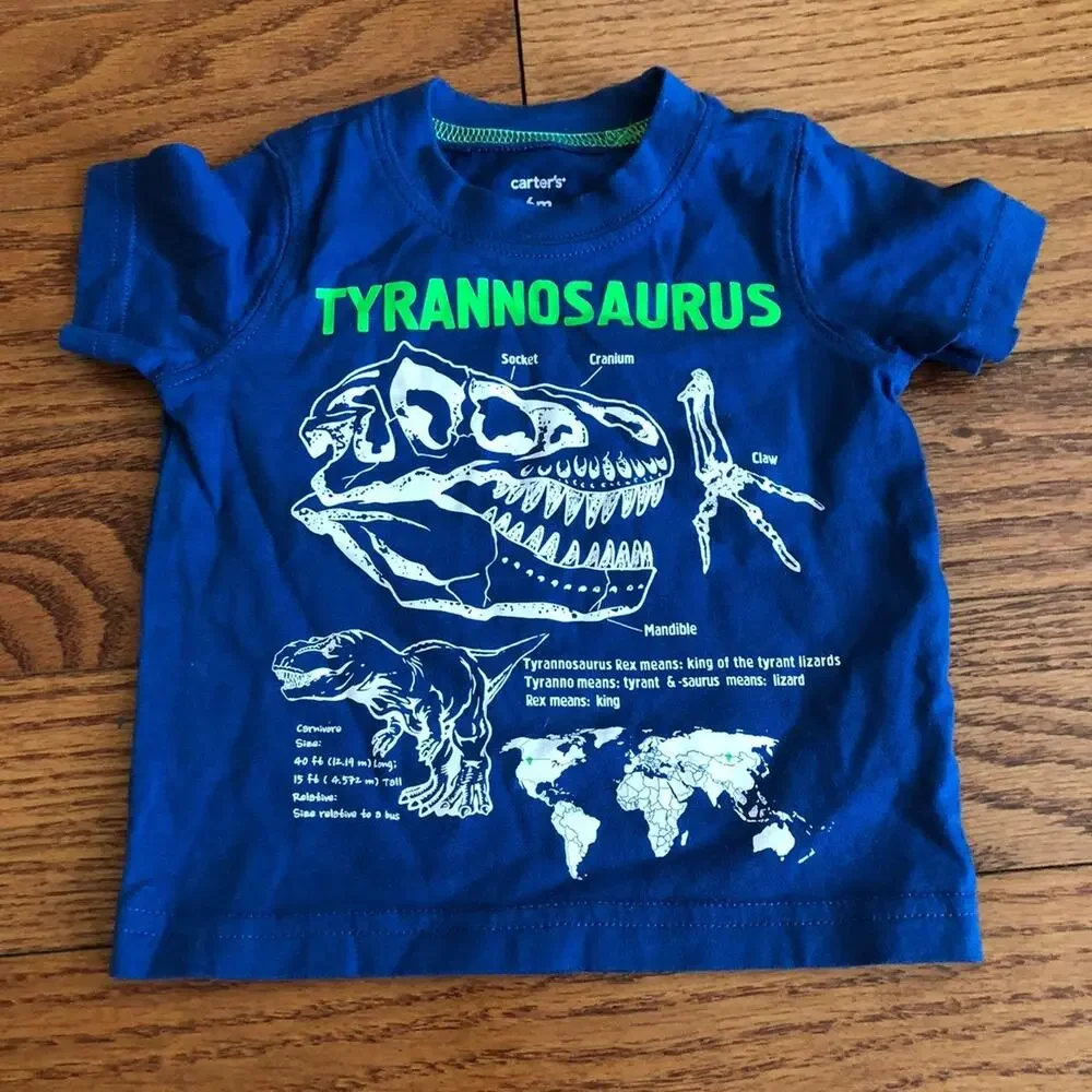 GAP BABY & CARTER'S  Bundle Jogger Dinosaur T-shirt Set Baby Boy 3-6 Months